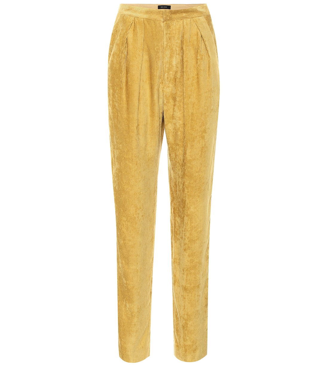 

Прямые бархатные брюки Fany с высокой талией Isabel Marant, Dusty Yellow