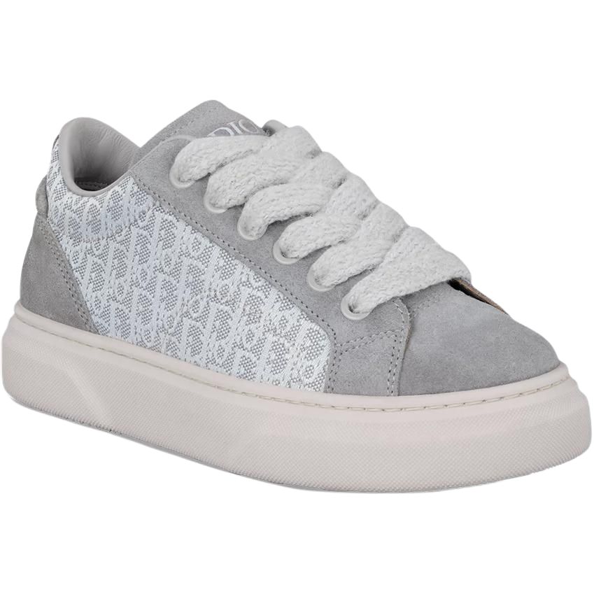 DIOR B33 Spin Leather Low top детские скейтборд кроссовки Gray — фото 4