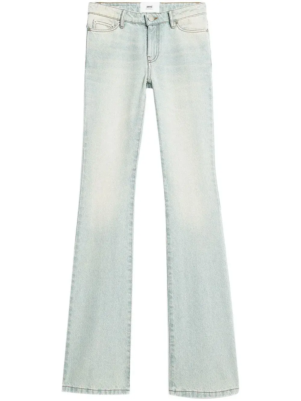 

Джинсы bootcut с заниженной талией AMI Paris, синий