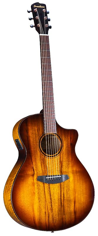 

Акустическая гитара Breedlove Pursuit Exotic S Concerto Tigers Eye CE Acoustic Electric Guitar. Myrtlewood-Myrtlewood