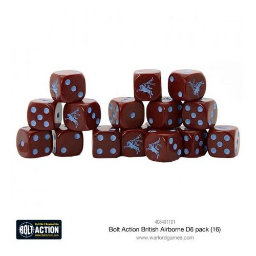 

Игровые кубики British Airborne D6 Dice (16) Warlord Games