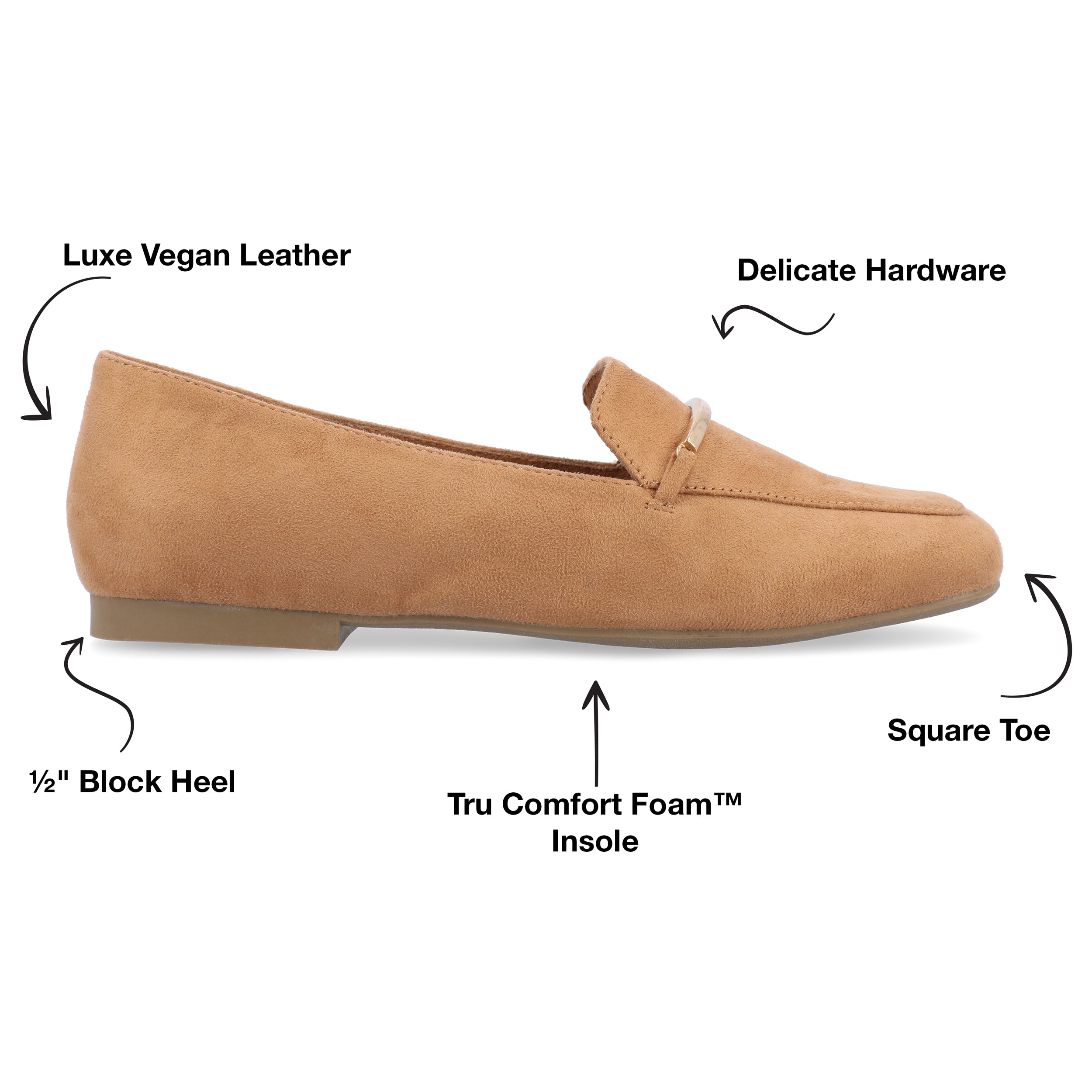 Journee Collection женские кроссовки Tru Comfort Foam Wrenn Flat, цвет tan/suede — фото 4