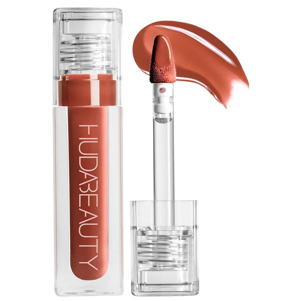 

HUDA BEAUTY Блестящий нелипкий блеск для губ с искусственным филлером, цвет Foxy
