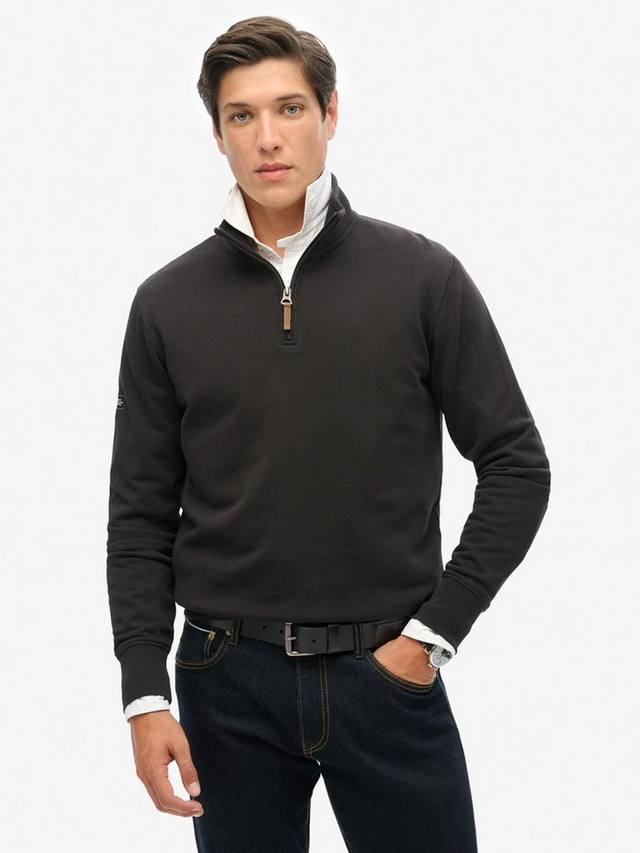

Толстовка с основным логотипом henley Superdry, черный