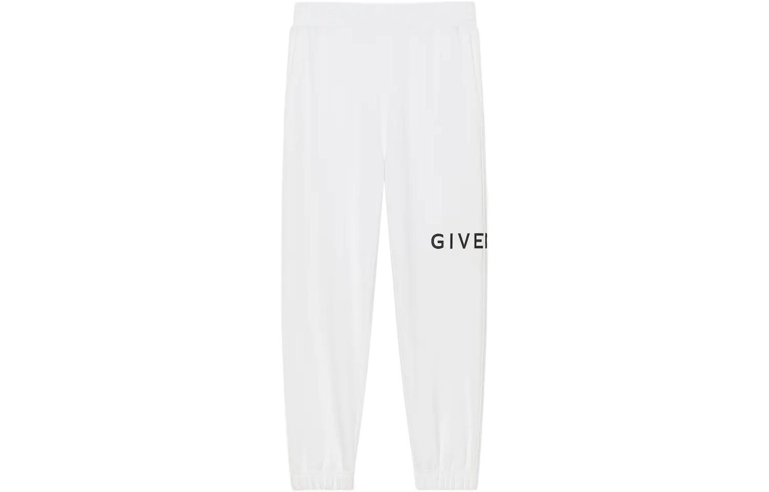 

Givenchy Archetype FW22 Вязаные спортивные штаны мужские белые