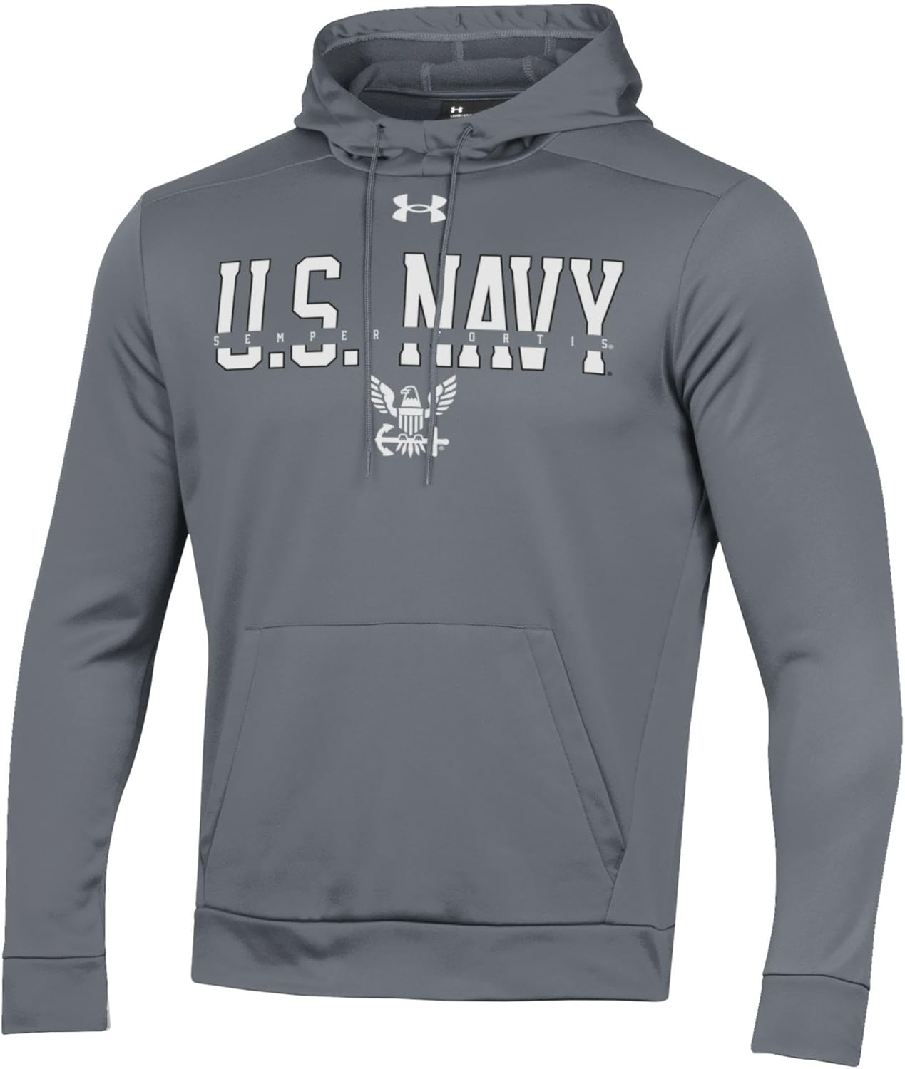 

Толстовка Under Armour ARMOUR FLEECE с капюшоном, мужская, цвет US Navy, Grey