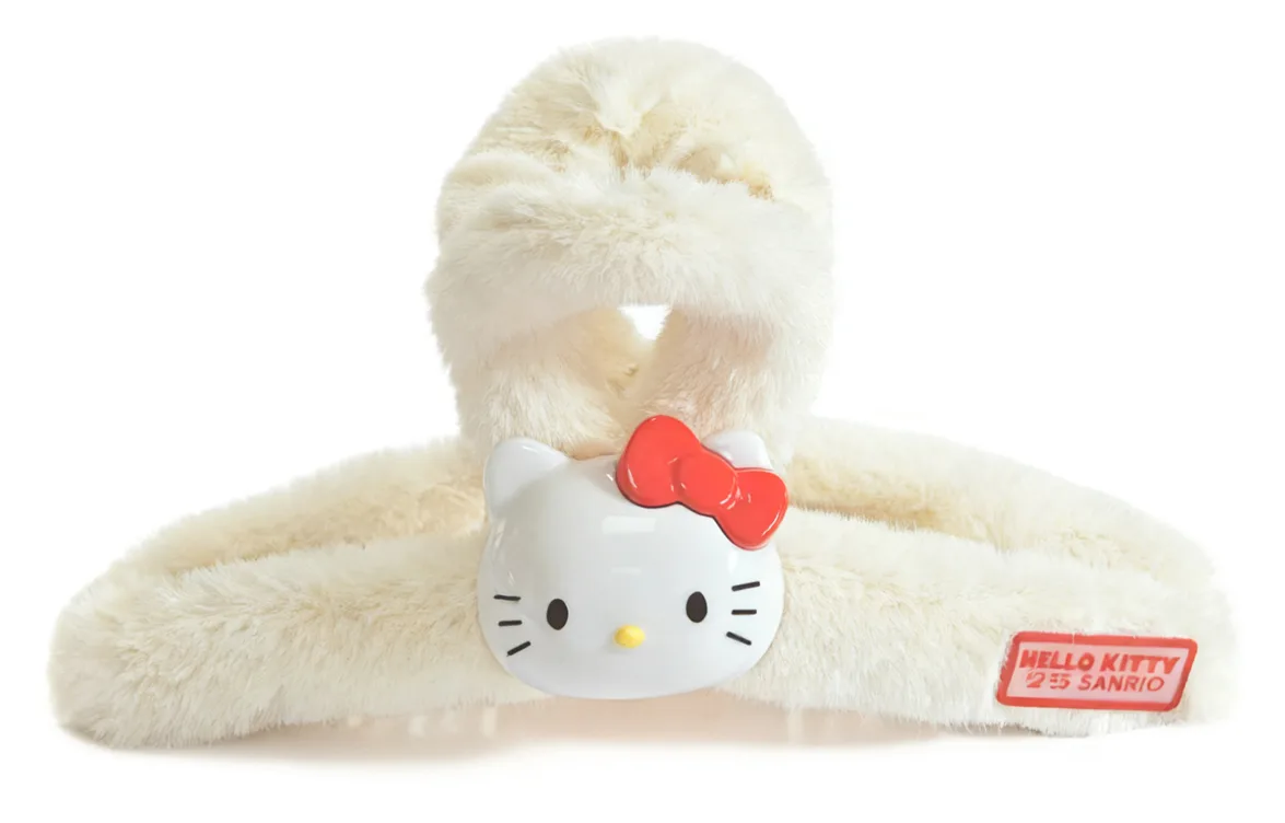 Акриловая заколка для волос Hello Kitty Sanrio, Large Hello Kitty Hair Clip-Beige — фото 4