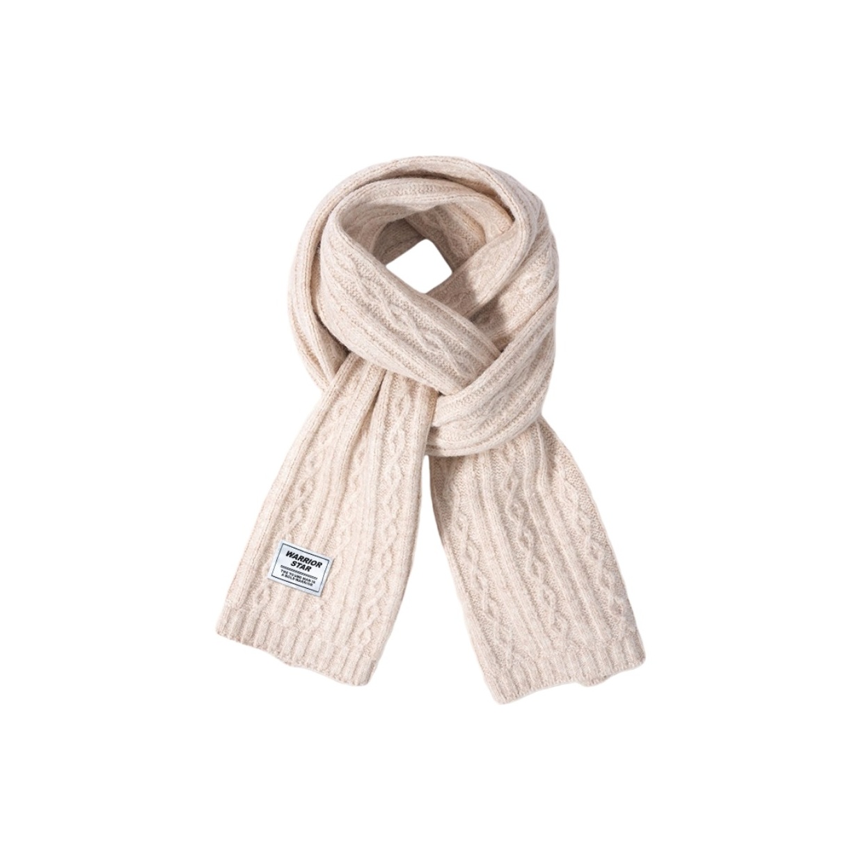 

Шарф Unisex из смесовой ткани WARRIOR, бежевый