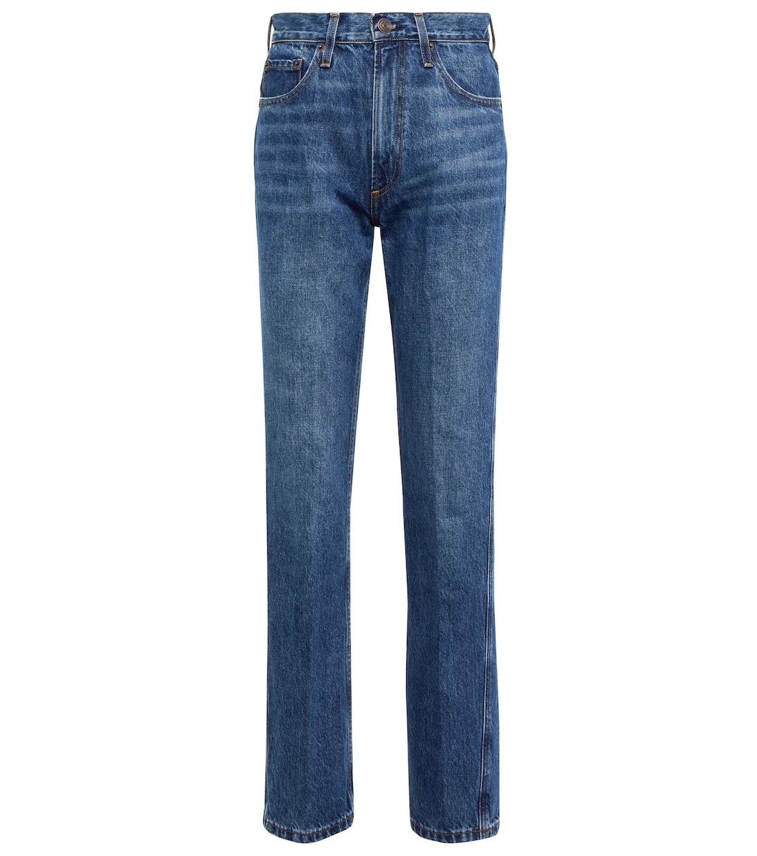 

Прямые джинсы с высокой талией CO, индиго