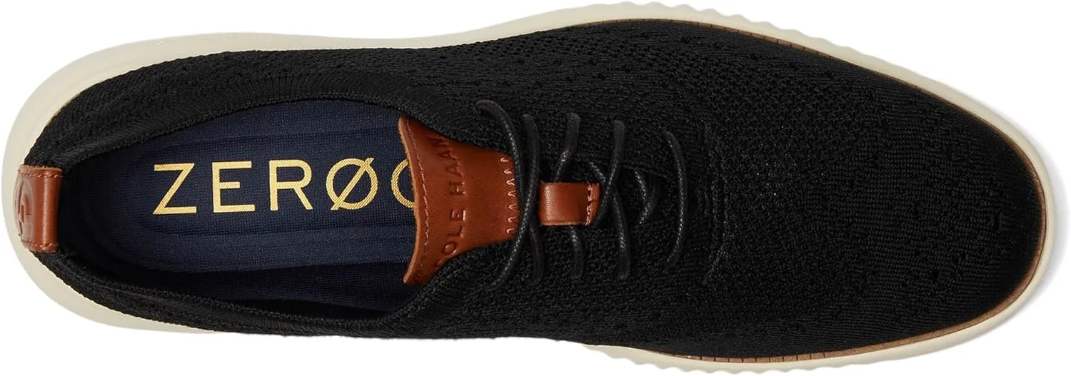 Мужские оксфорды Cole Haan Zerogrand Stitchlite, черный/слоновая кость — фото 3