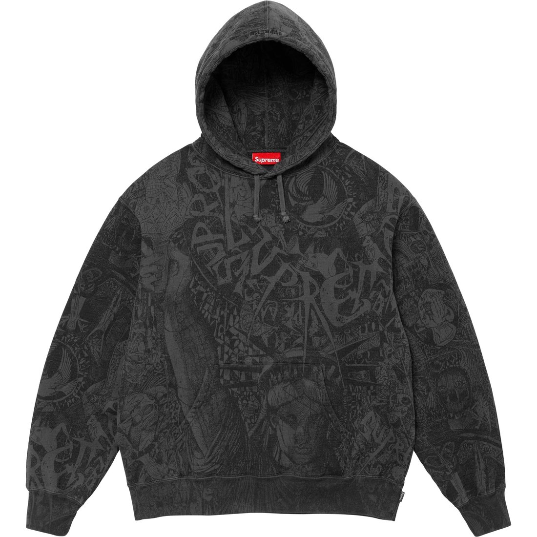 Толстовка с капюшоном Liberty Supreme, постиранный черный/постиранный черный — фото 4