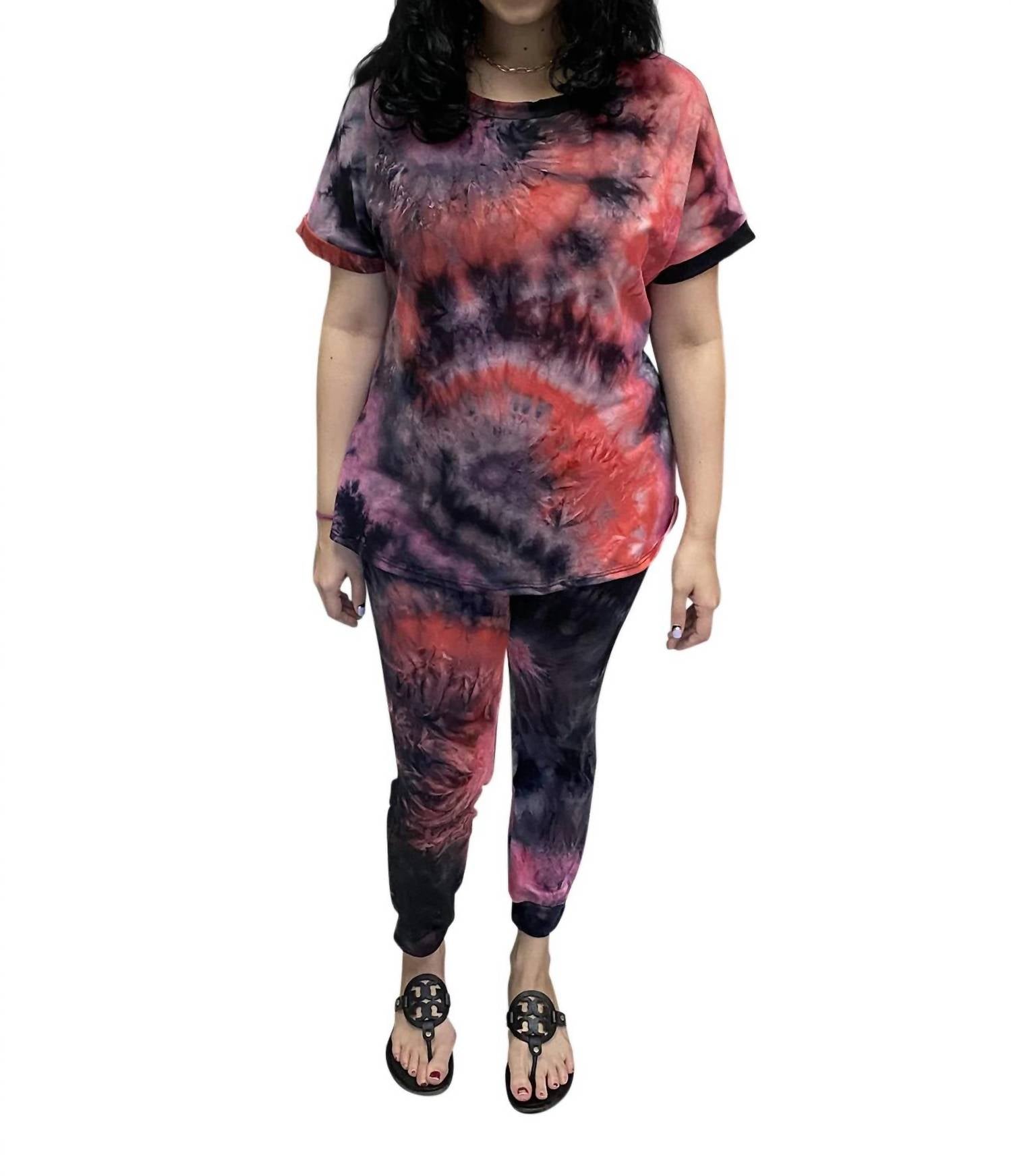 

Комплект спортивных штанов Jordana Tie Dye в цвете Multi Blumin
