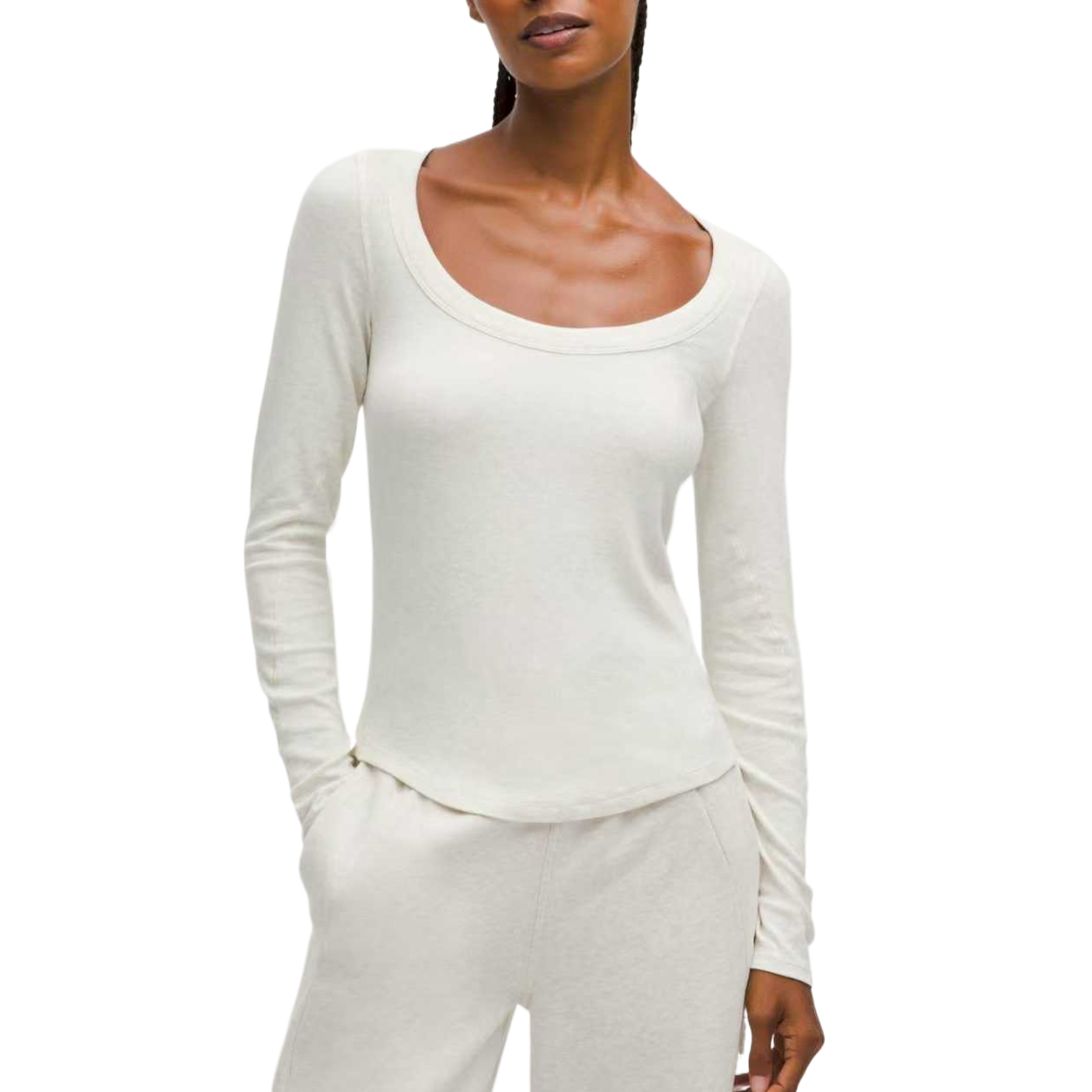 

Футболка Hold Tight Regular женская Lululemon, светлая слоновая кость