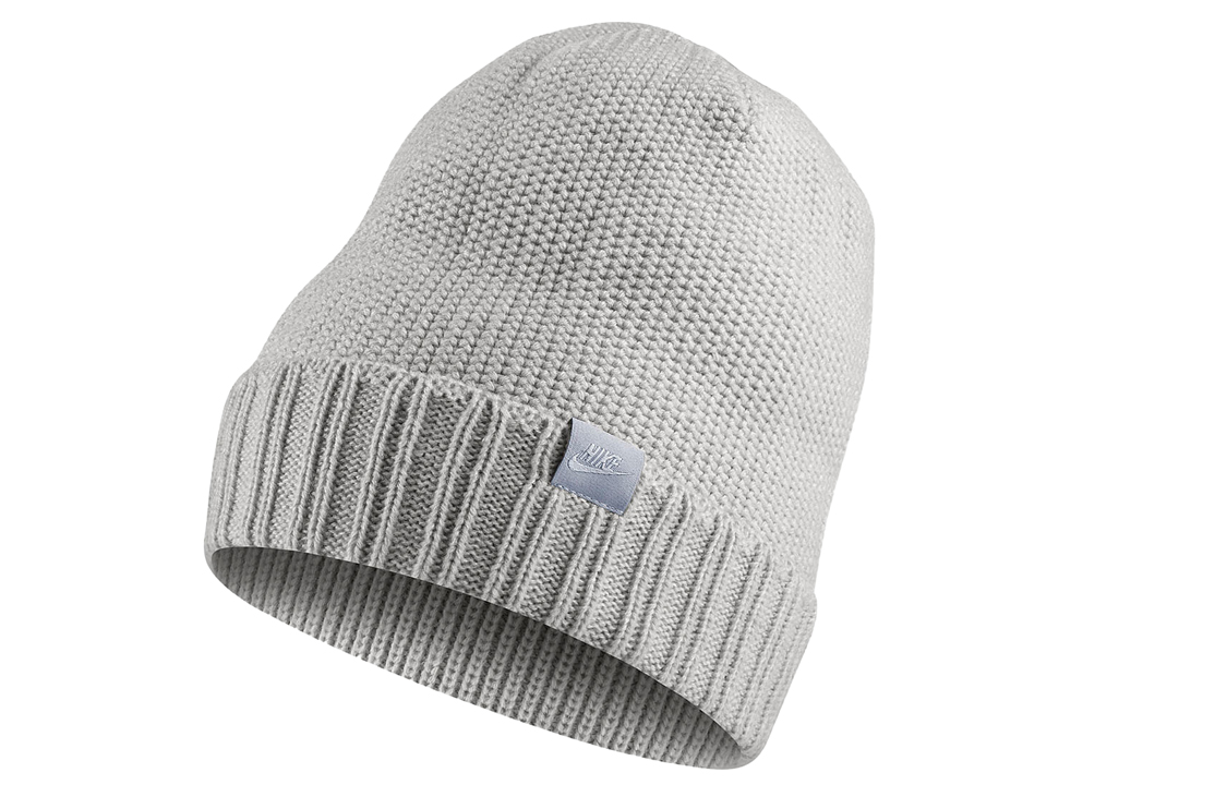 

Унисекс серая вязаная шапка Nike