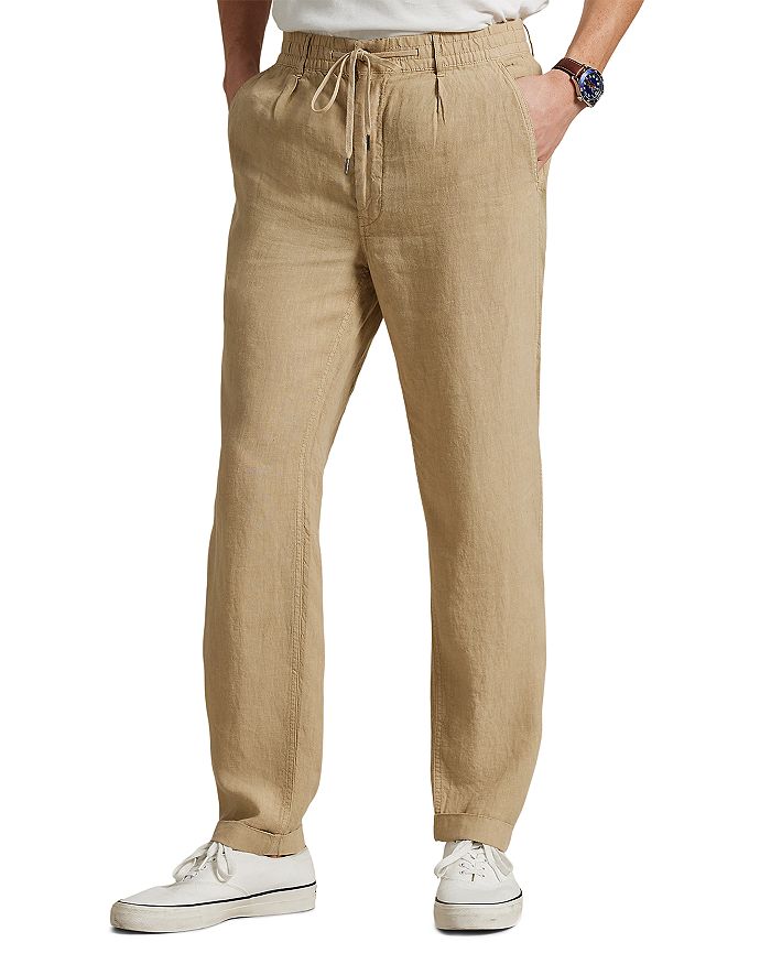 

Брюки Polo Prepster Slim Tapered из льна Polo Ralph Lauren, коричневый/бежевый