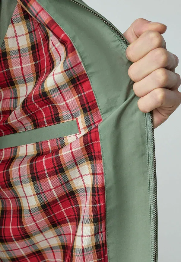 Куртка Harrington Regular Fit, водоотталкивающая, летняя, Next, цвет шалфейно-зеленый — фото 3