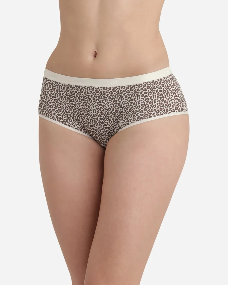 

Набор из 4 эластичных хлопковых трусиков с принтом Dim, мультиколор