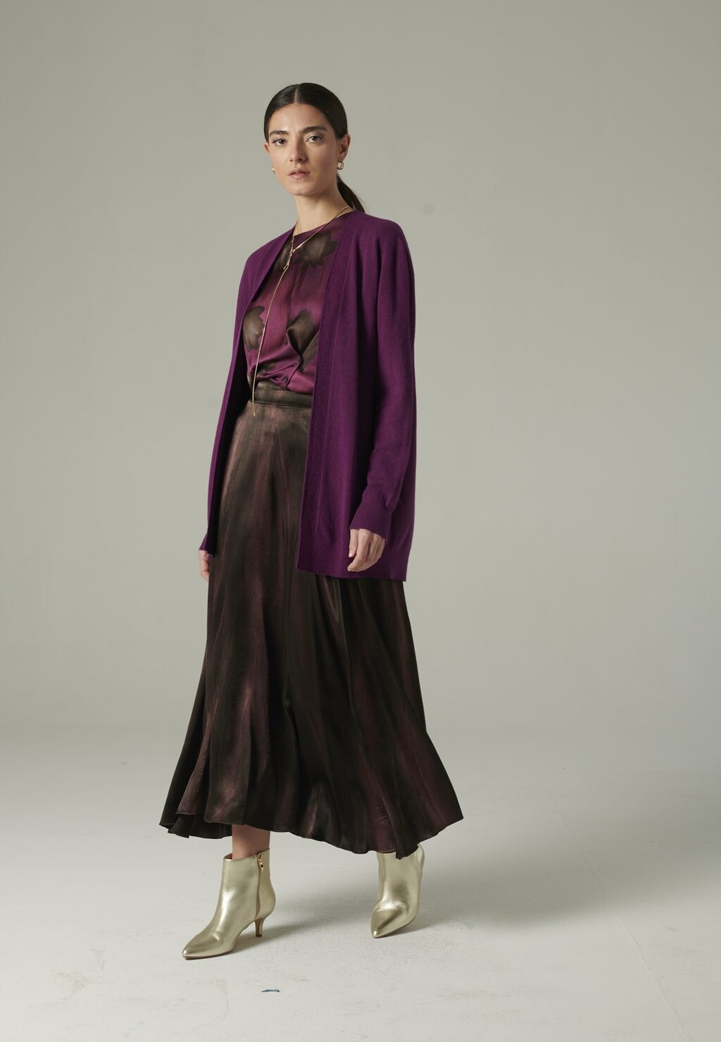 

Кардиган BASIC Manila Grace, фиолетовый