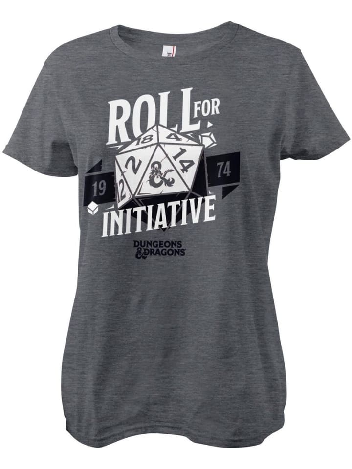 

Dungeons And Dragons Футболка "D&D Roll f. Init." серого цвета, Серый, Dungeons And Dragons Футболка "D&D Roll f. Init." серого цвета