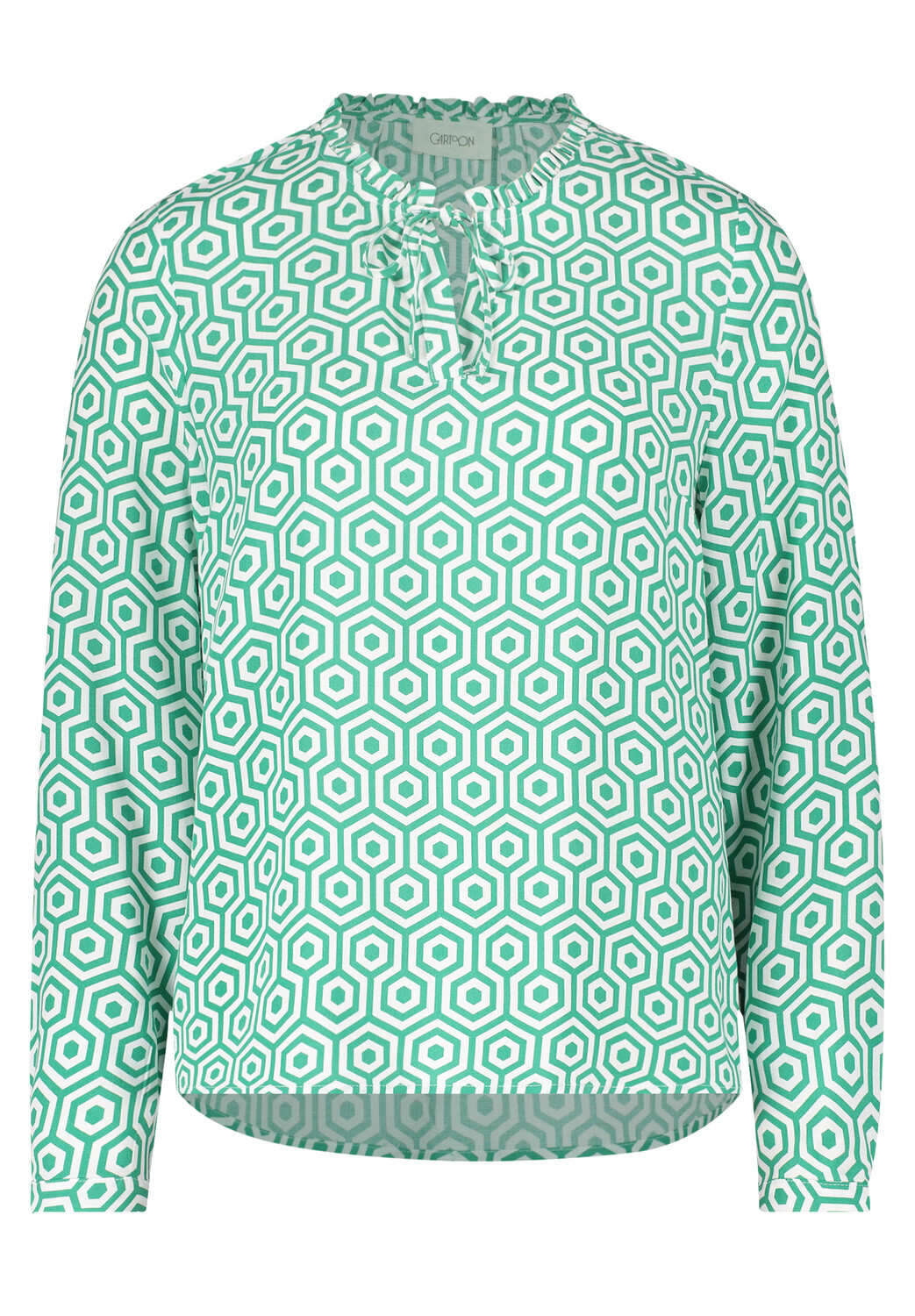 

Блуза CARTOON Schlupf mit Rüschen, цвет Green/White