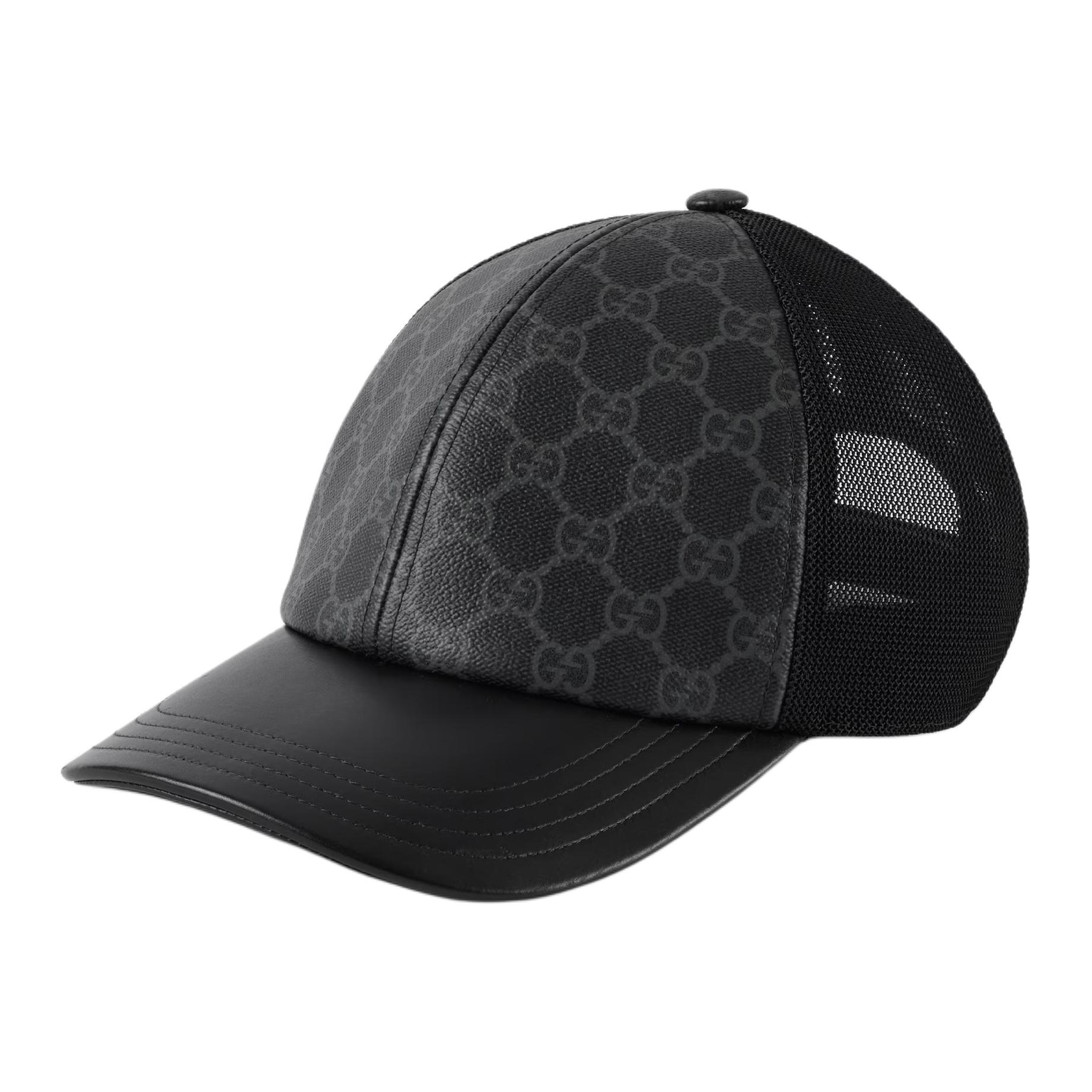 

GUCCI Бейсболка с монограммой из холста, Black
