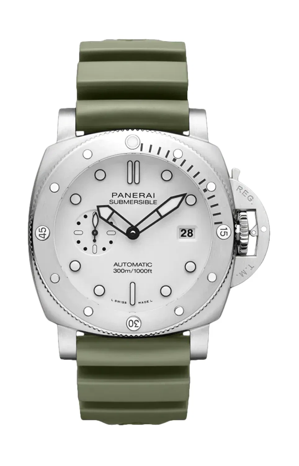 Сабмерсибл Куарантакваттро Бьянко - PAM01595 PANERAI, серебряный