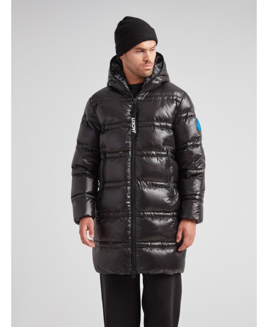 

Мужская длинная пуховая куртка R4D Tramline с капюшоном Jack1t, Black