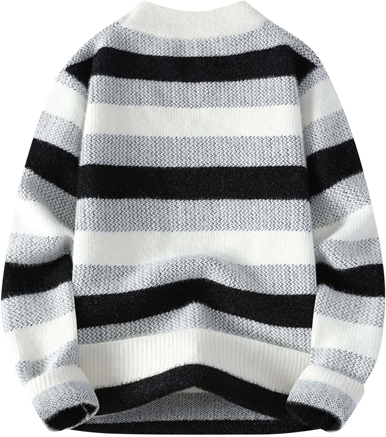 

Мужской оверсайз свитер с цветными блоками и контрастными полосами