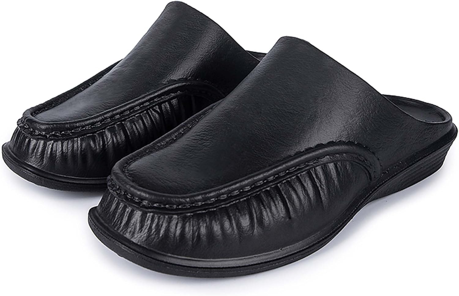 

Мужские лоферы EVA, обувь для поваров с легкой мягкой подошвой, повседневные мюли, кломпы, удобные и ходьбы, для ежедневной работы и ношения дома Generic, черный