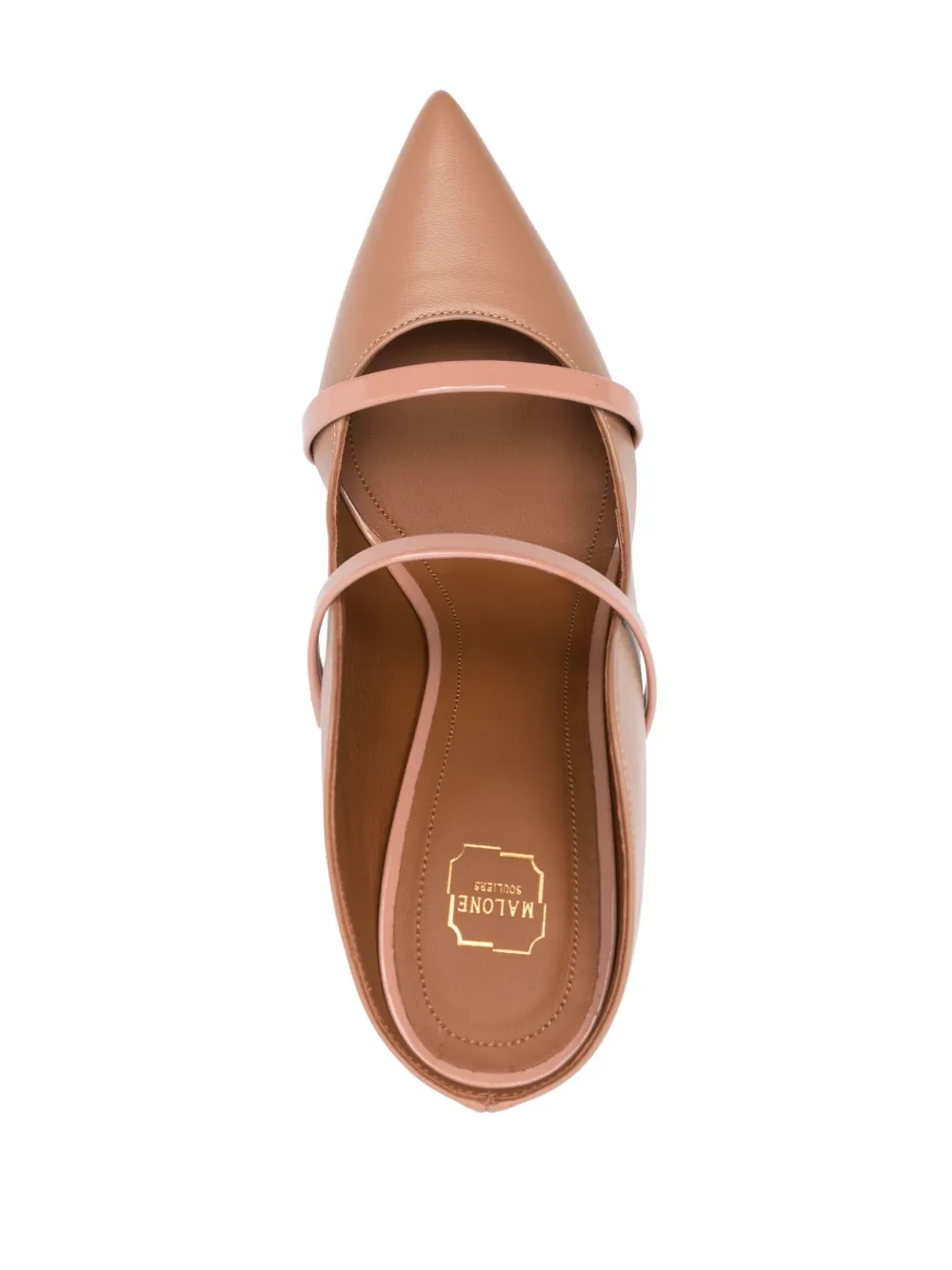 Мюли Maureen 100 с заостренным носком Malone Souliers, нейтральный — фото 4