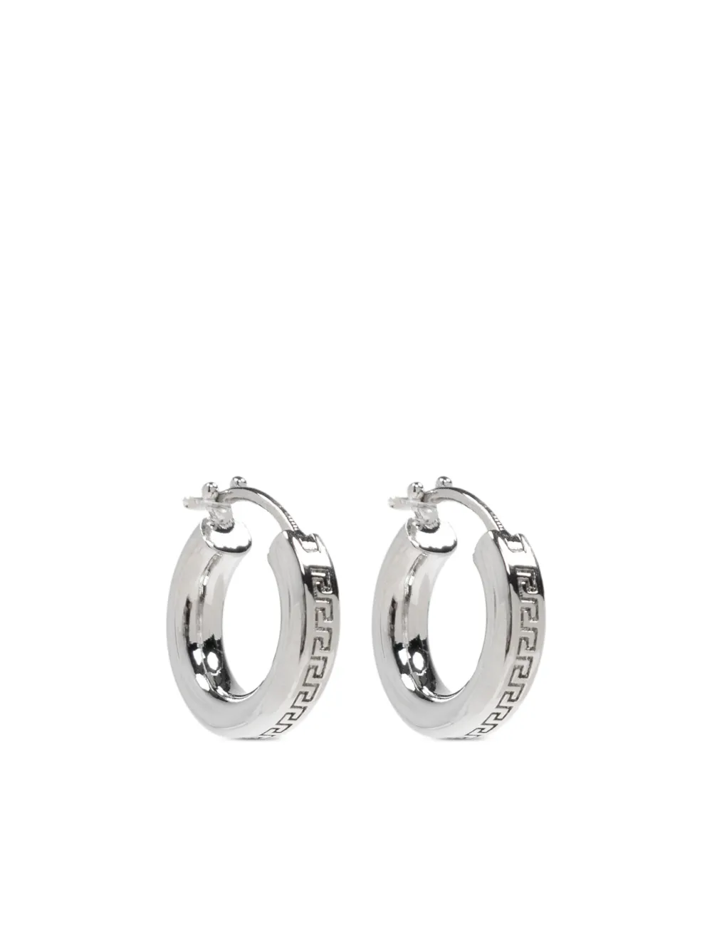 

Серьги-кольца с декором Greca VERSACE, серебяный