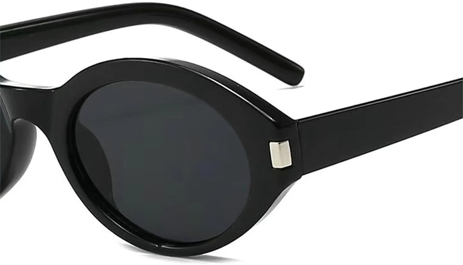 

Солнцезащитные очки Willochra в стиле ретро, ​​овальные, для женщин и мужчин, маленькие, в стиле 90-х, модные женские очки, милые очки «кошачий глаз», черные, C2