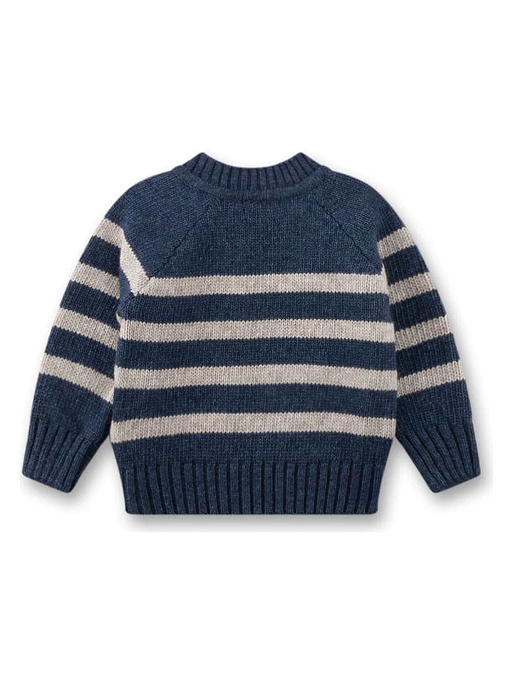 Sanetta Kidswear Свитер сине-бежевого цвета — фото 2