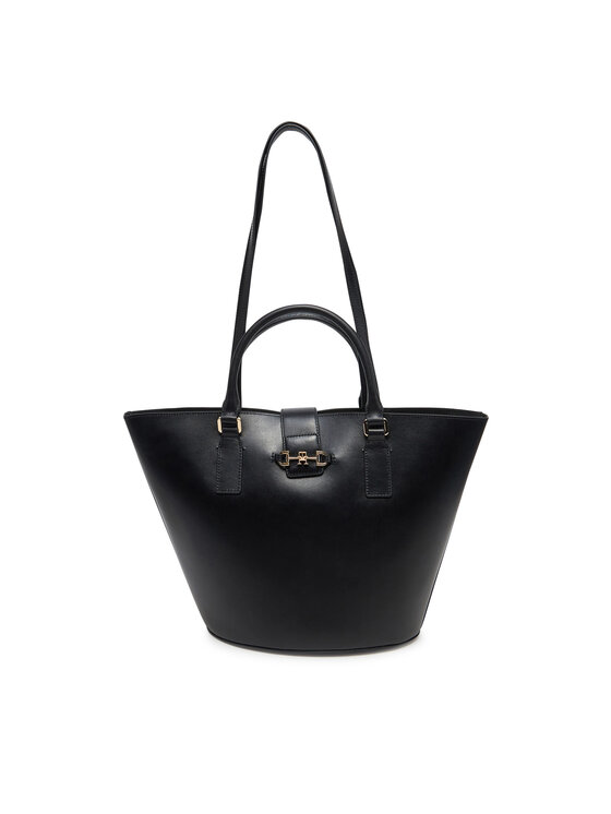 

Сумочка Heritage Leather Tote AW0AW17209 Tommy Hilfiger, черный