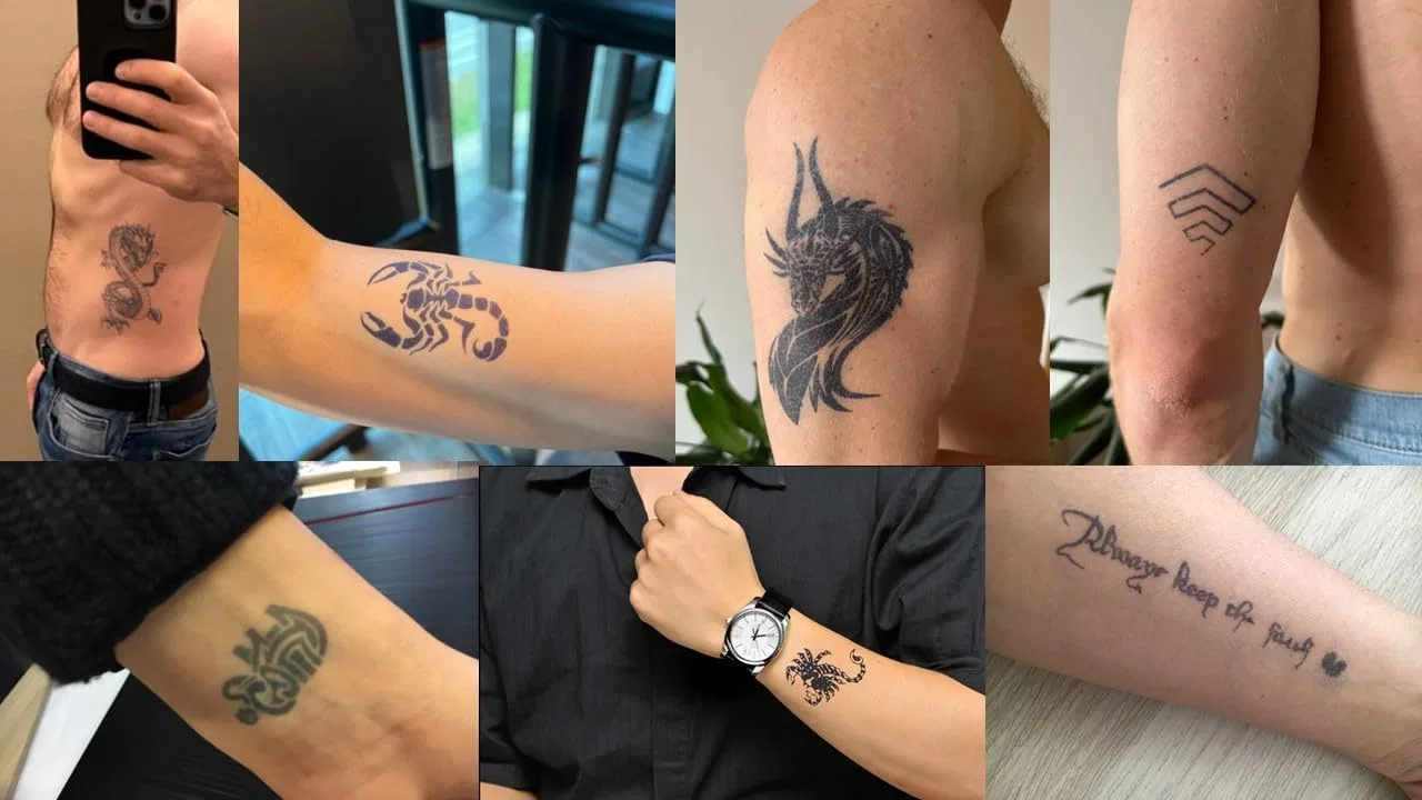 Полуперманентные татуировки «Солнце, Звезда, Луна» GZ186, 2 листа Beyondtattoos — фото 4