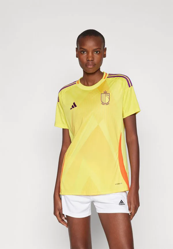 

Женская выездная футболка сборной бельгии по футболу (реплика) Adidas Performance, Impact Yellow, Желтый, Женская выездная футболка сборной бельгии по футболу (реплика) Adidas Performance, Impact Yellow
