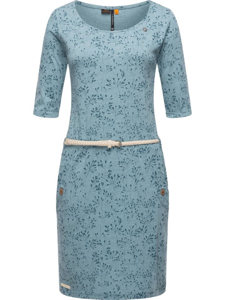 

Короткое платье ragwear Jerseykleid Tannya Flowery, цвет Stone Blue