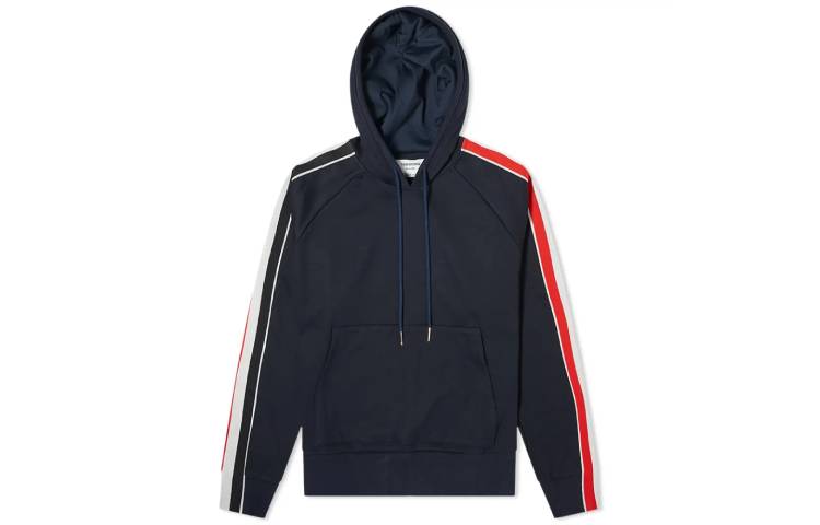 

Толстовка мужская, цвет морской волны THOM BROWNE, Marine Blue