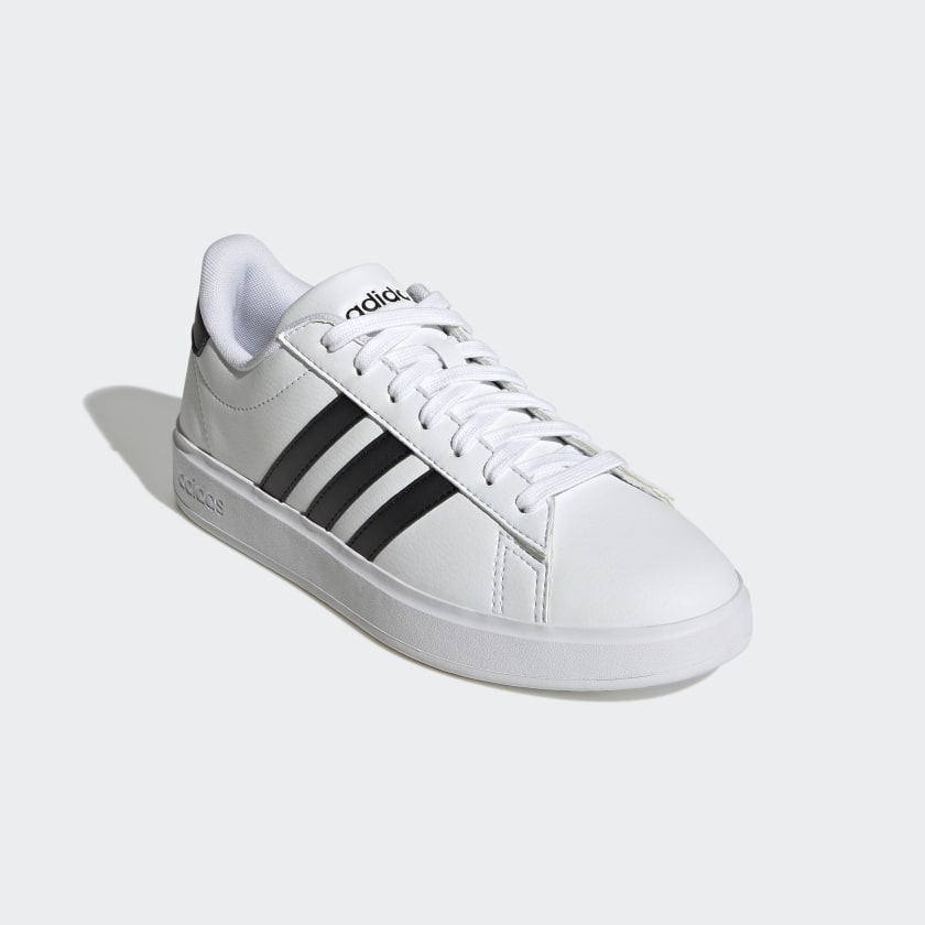 Женские кроссовки Adidas Grand Court, белый/черный — фото 4