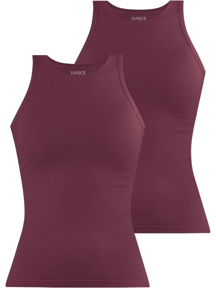 

Топ Janice 2 x Damen hochgeschlossen Nauta, цвет burgund