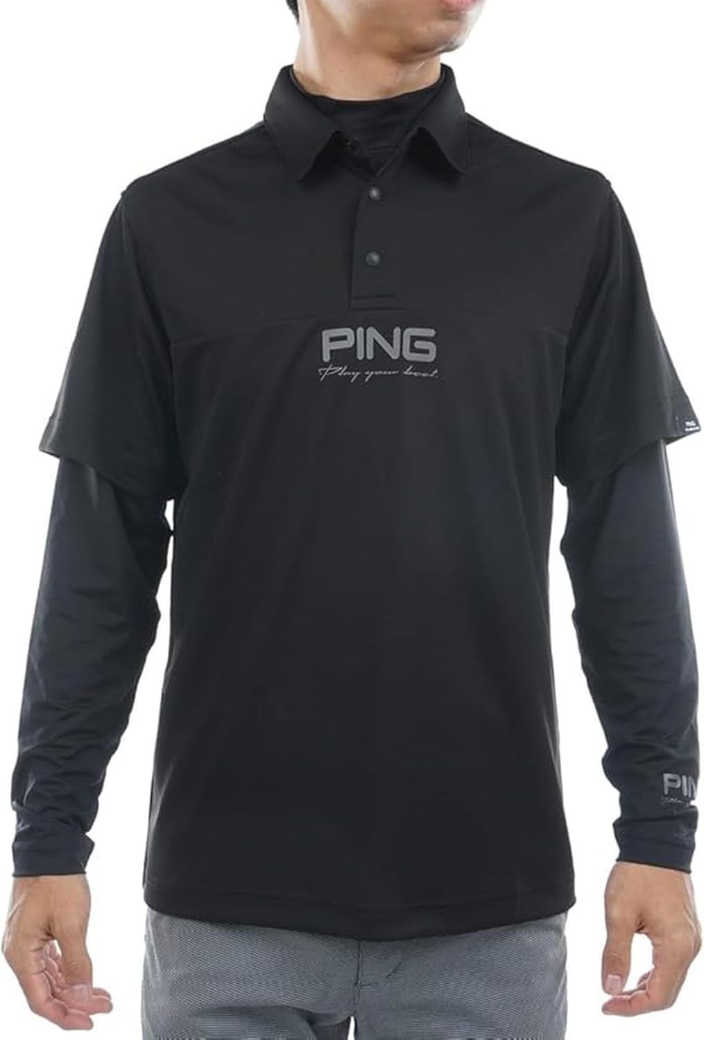 

Мужской многослойный комплект Pin Apparel 621-5260801 (рубашка с высоким воротником, поло) / для гольфа, 010черный Ping Apparel