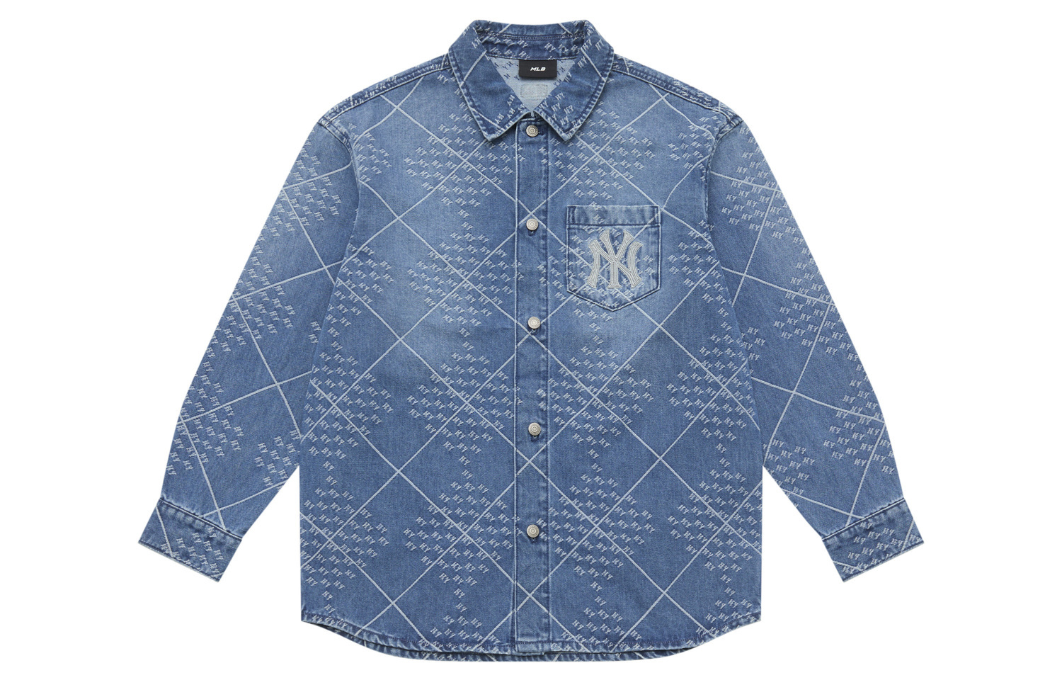 

Рубашка Unisex Standard MONOGRAM Collection New York Yankees 25FW MLB, синий