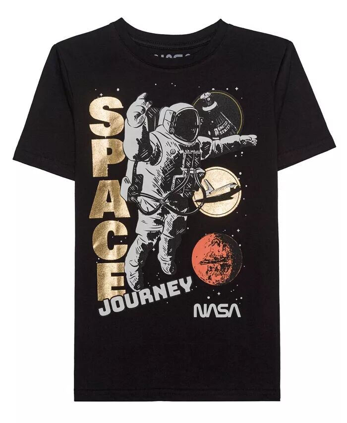 

Футболка с короткими рукавами и рисунком Big Boys Nasa, черный