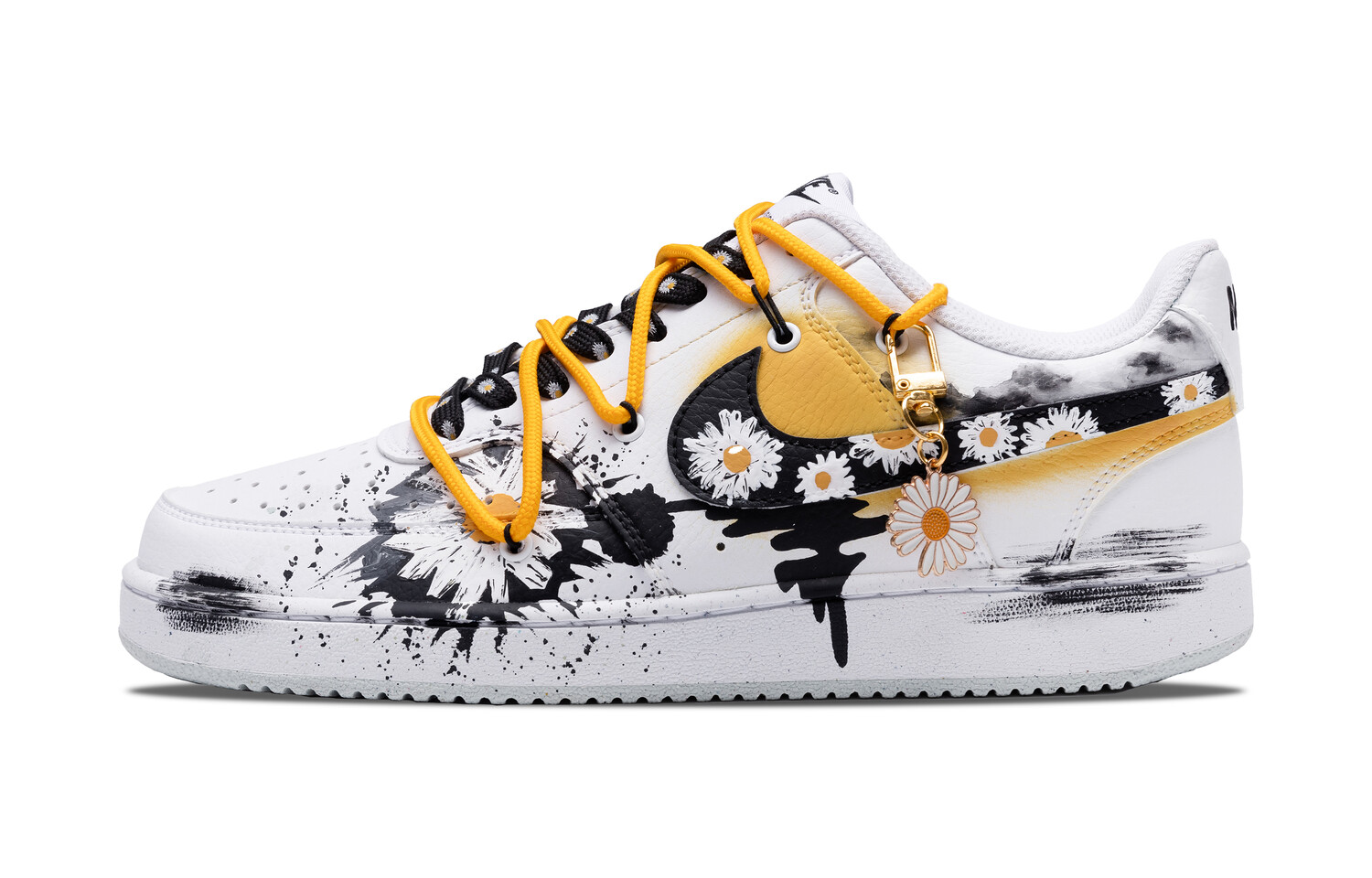 

Кроссовки Nike Court Vision 1 Skateboarding Shoes Men Low-top White, оранжевый