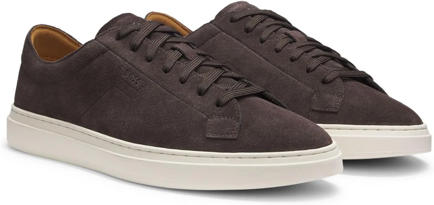 BOSS Мужские теннисные кроссовки Kieran_Tenn_wcsd 10271675 01, Dark Brown — фото 3
