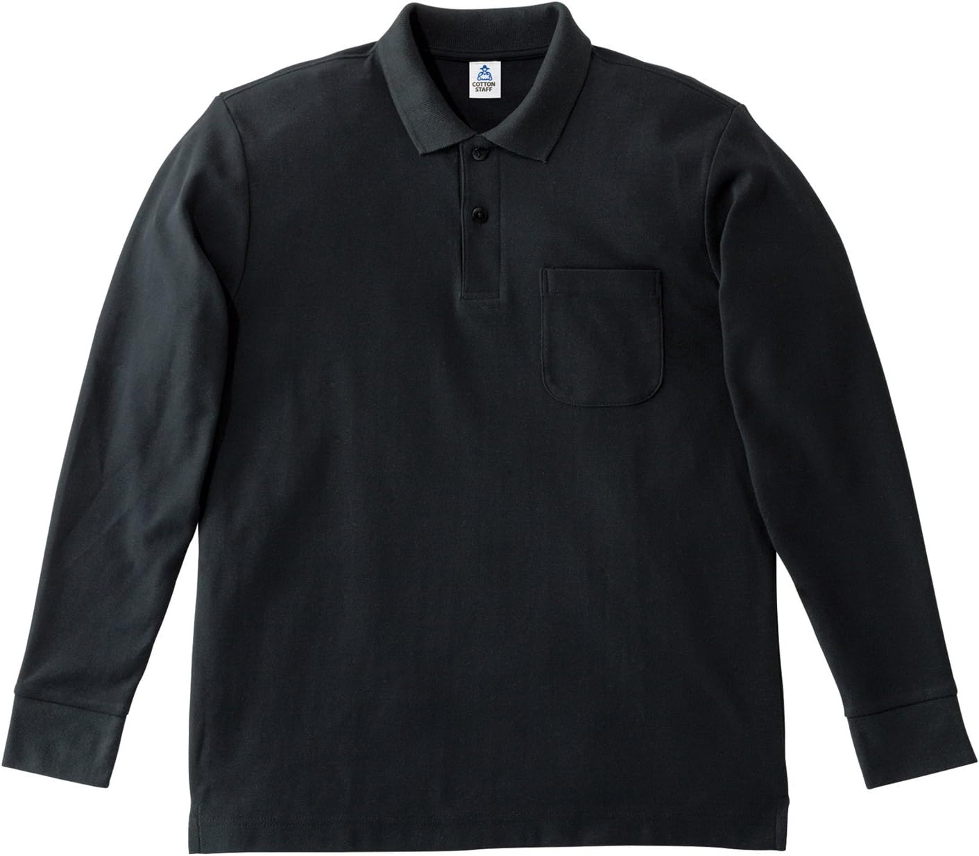 

Мужская поло-рубашка LIFEMAX MS3115 из ткани CVC Pique Dry с длинными рукавами и карманами, черный