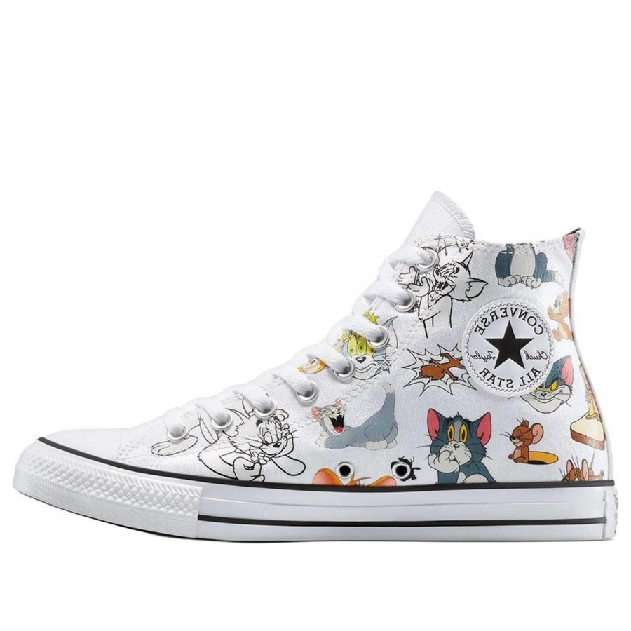 

Кроссовки Converse x Tom & Jerry Chuck Taylor All Star High 'White', белый