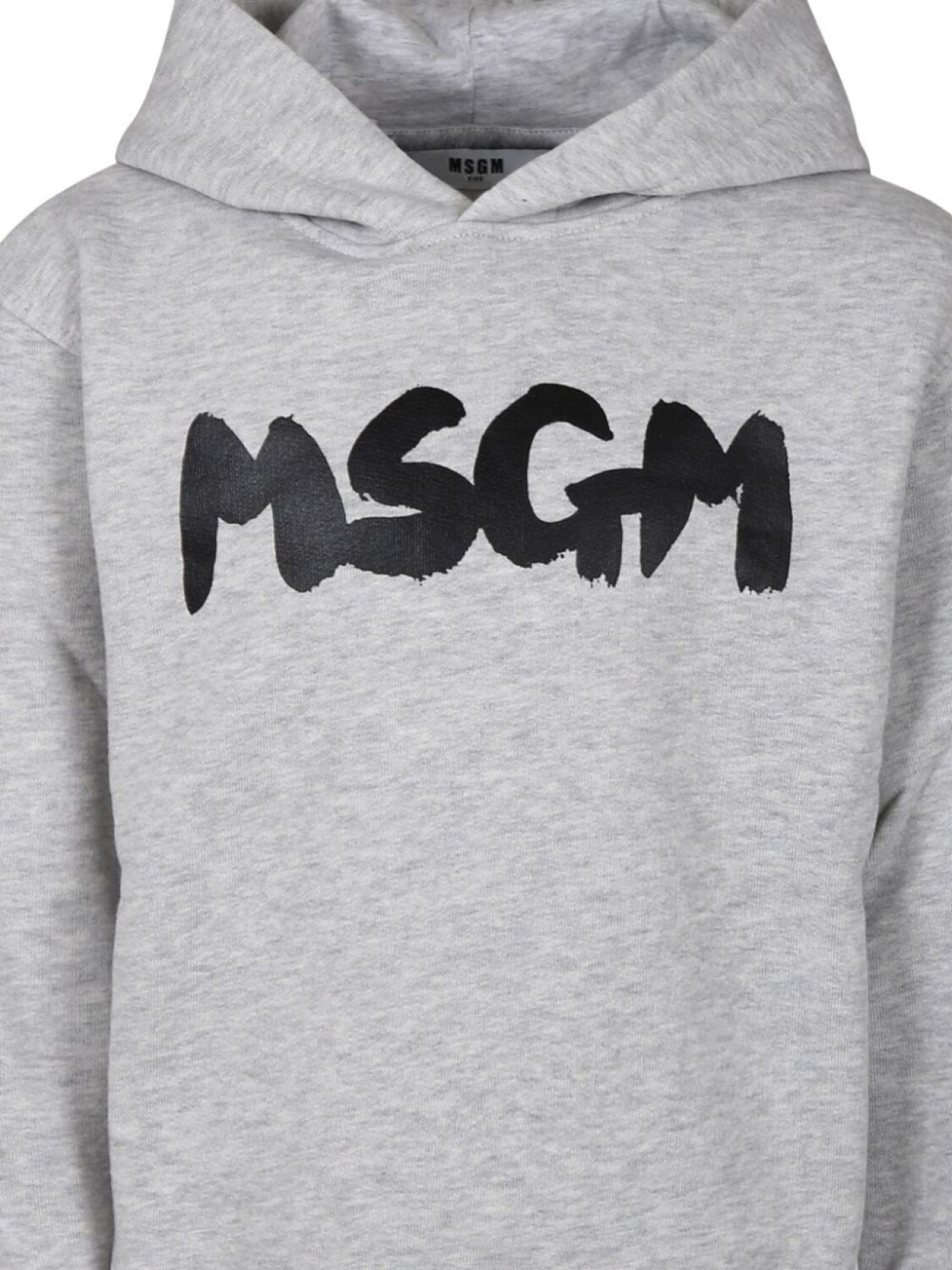 

MSGM Kids толстовка с принтом на груди, серый