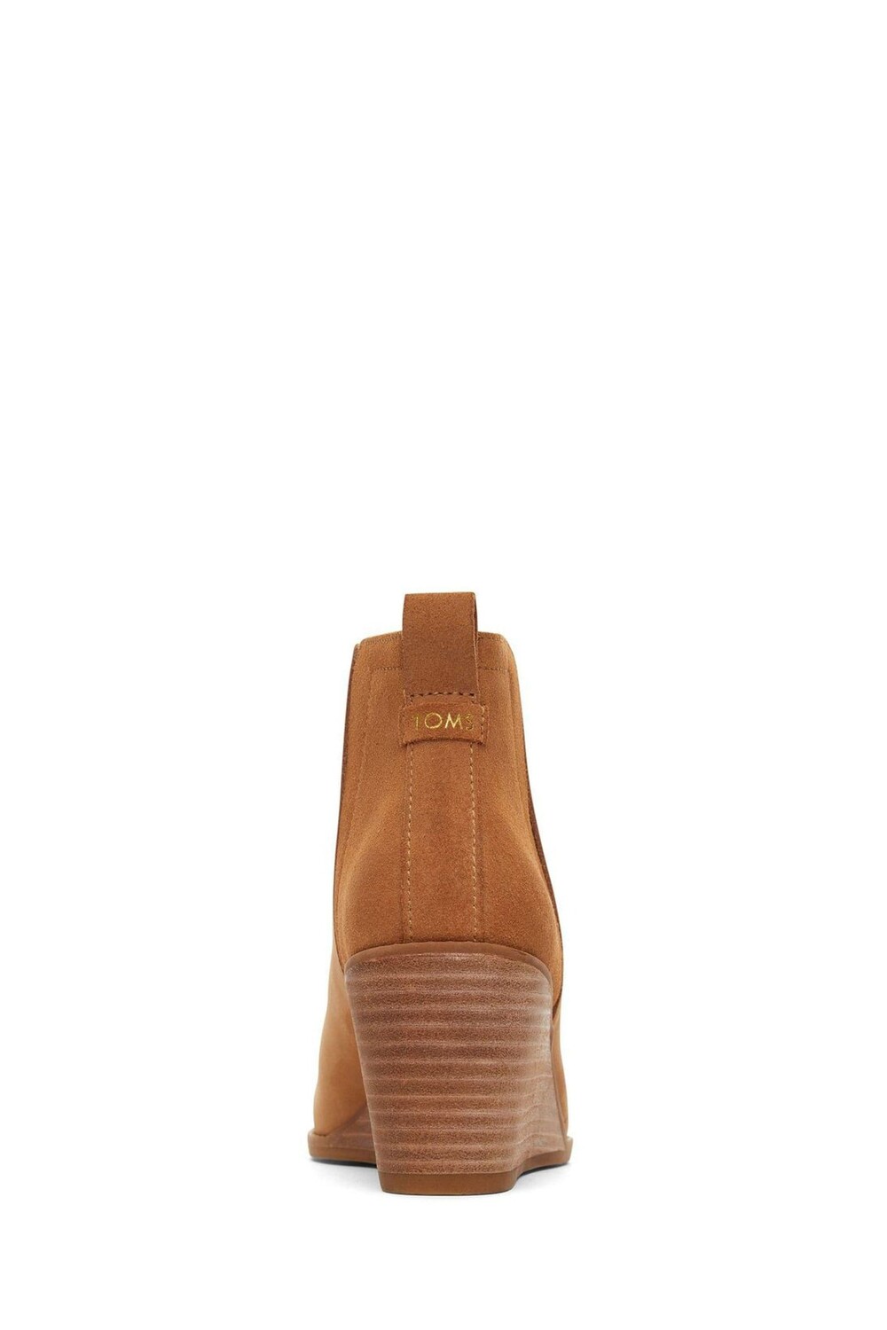 Ботинки Clare на танкетке из замши Toms, коричневый — фото 4