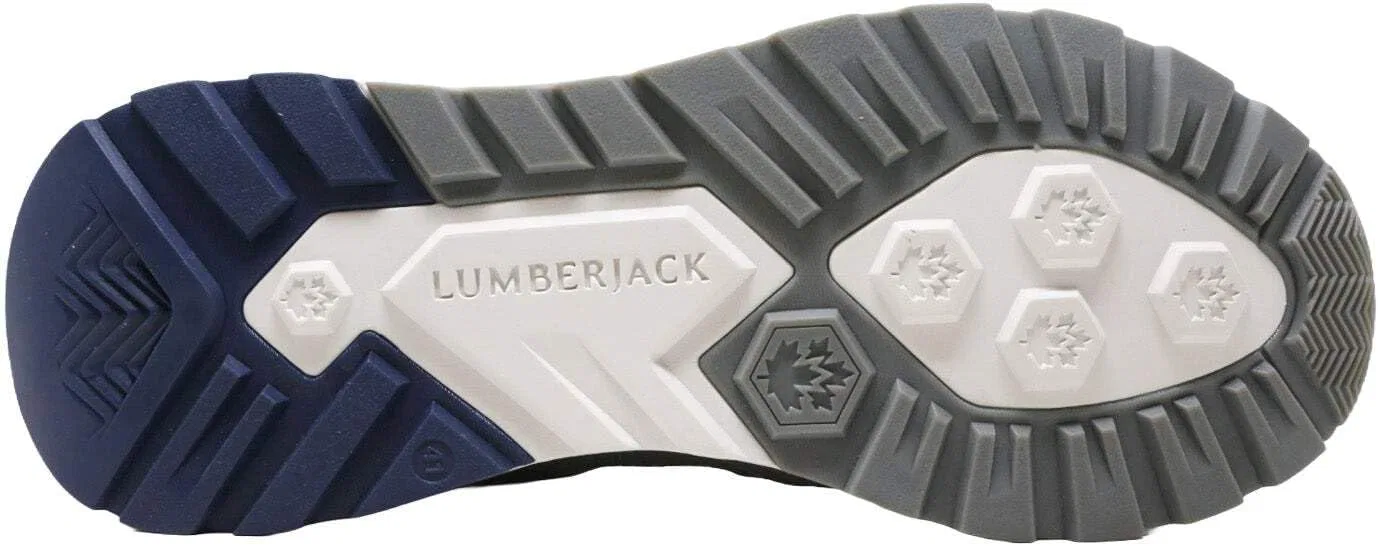 Мужские спортивные кроссовки Lumberjack SMI4612-001 Wilfred темно-серого цвета, на шнурках, из замшевой ткани — фото 4